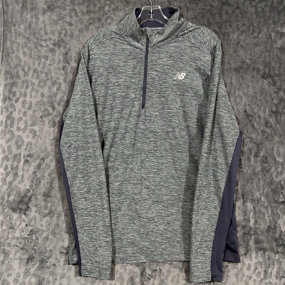 New Balance  Dry  Men's Long Sleeve Quarter Zip Running Training Sweater Size L
